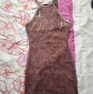 Mauve Velvety Dress